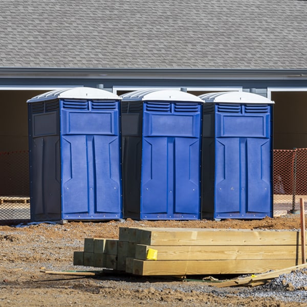 how can i report damages or issues with the portable restrooms during my rental period in Excelsior